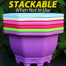 idrop Octagonal Plastic Flower Pot / Pasu Bunga Plastik Oktagonal / 塑料八角花盆(晟强塑业)20.5*20.5*12CM [ 1PC ]