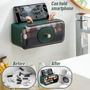 idrop Cosmetic Makeup Lipstic & Accessory Storage Box / Kotak Penyimpanan Alatan & Aksesori Kosmetik / (强力胶)壁挂口红收纳盒(口红化妆收纳盒)