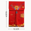 idrop [ VERTICAL ] CNY Chinese New Year Ang Pao Money Cloth Bag Red Envelope [ 1pc ]