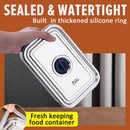 idrop [ 1000ml +1600ml ] SUS304 Stainless Steel Food Storage Fresh Keeping Container Set / Bekas Makanan Keluli Tahan Karat / (1000+1600ML)全钢密封保鲜盒方形2件套 (304)