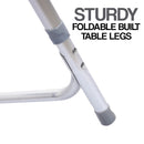 idrop Foldable Aluminium Table with 4 Stools Outdoor Set