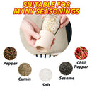 idrop [ 150ml ] 2 IN 1 Pepper & Seasoning Storage and Grinder Glass Bottle with Adjustable Fine and Coarse Grinding