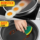 idrop [ 28CM ] 7 LAYER SUS316 Stainless Steel Honeycomb Nonstick Cooking Frying Pan / Kuali Memasak Tidak Lekat Keluli Tahan Karat / (316内外蜂窝)28CM双面屏煎盘(玻璃盖)(直 身)