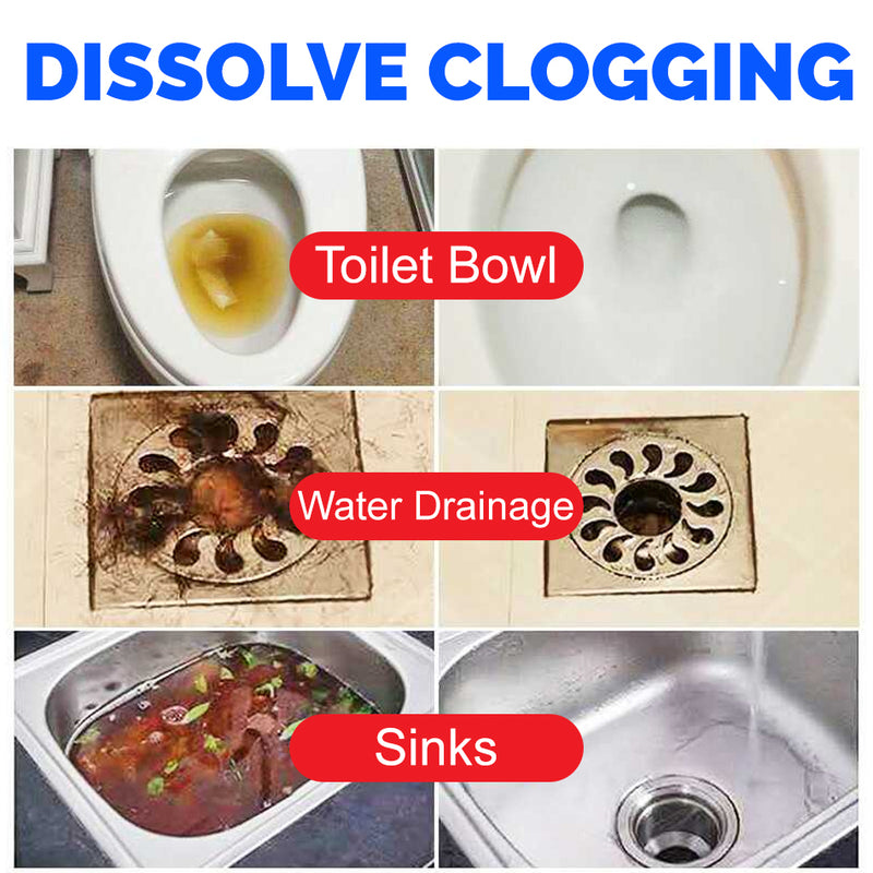 idrop [ 500g ] Pipe Plumbing Clogging Dredging Clog Remover Cleaning Agent