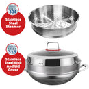 idrop [ 40CM ] 2 Layer SUS316 Stainless Steel Nonstick Cooking Wok and SUS304 Steamer / Kuali Memasak dan Stim / 2层SUS316不锈钢不粘锅和SUS304蒸锅