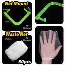 idrop [ 50pcs ] Disposable Kitchen Sink Waste Basket Net with Triangular Sink Mount