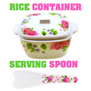 idrop Pink Rose Pattern Kitchen Dining Tableware Set 3 [ 7 Pcs / 14 Pcs ]