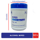 idrop [ 60 sheets/bucket ] WIPES Alcohol Sterilized Single-Use Portable Non-Woven Cloth / Kain Alkohol Pencuci / 60 片湿巾酒精消毒一次性便携式无纺布