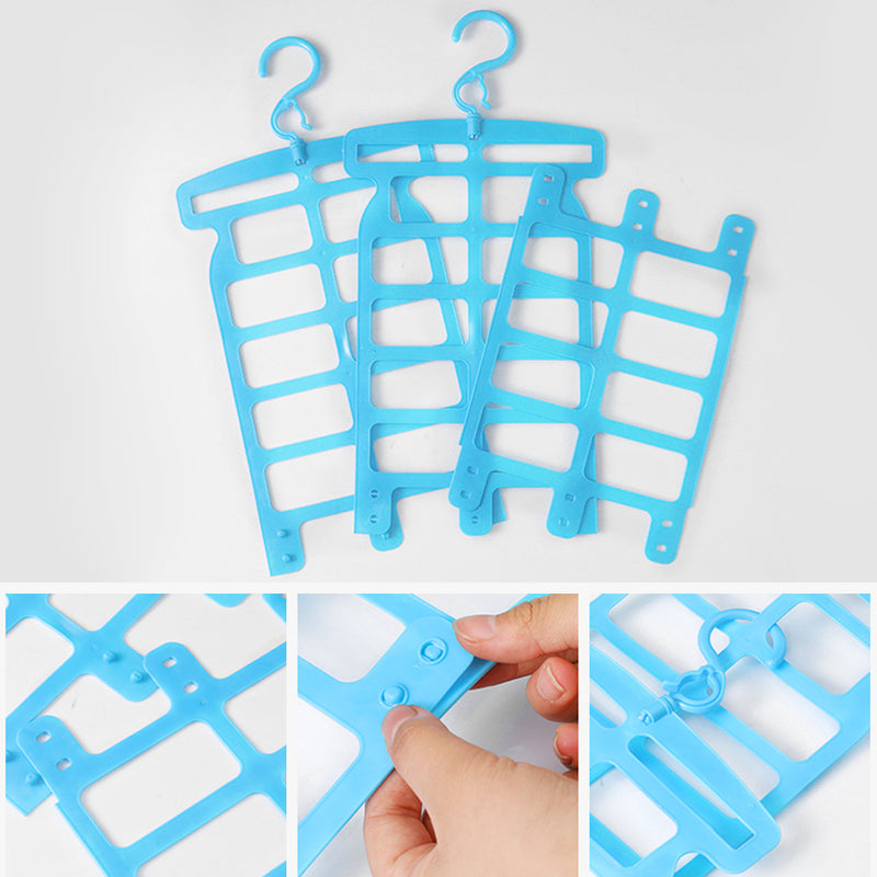 idrop Flexible Folding Plastic Pillow Drying Hanger Rack