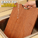 idrop Solid Thick Kitchen Wooden Cutting Board Ebony Wood / Papan Pemotong Dapur Tebal & Keras Kayu Eboni / 木菜板 乌檀木菜板 36X26X2.5CM