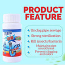 idrop [ 110g ] Anti Clogging Cleaning Powder Agent for Dredging Pipe Sewer Pumbling