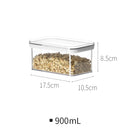 idrop Transparent Seal Tight Leakproof Food Grain Storage Container and Sliding Mount Holder [ 0.9L / 2.4L ]