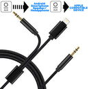 idrop 2 IN 1 AUX 3.5mm Audio Cable Compatible with Apple & Android Devices