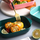 idrop [ 500ml ]Ceramic Baking Bowl Tray Plate Serveware Tableware