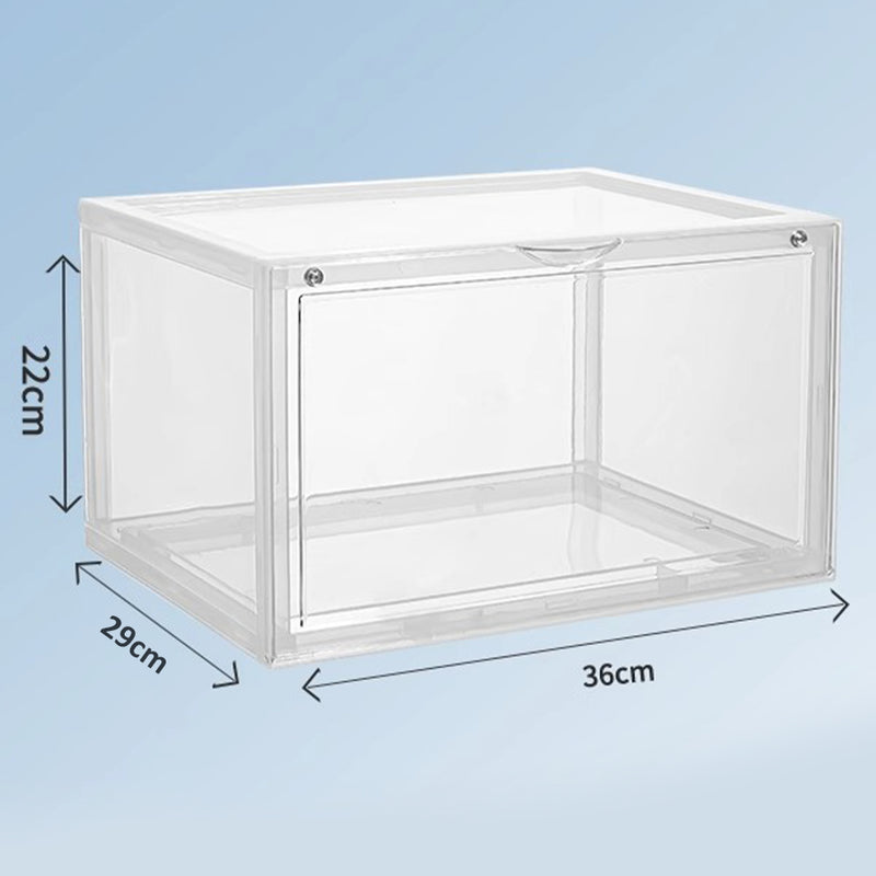 idrop Transparent Acrylic Shoe Box Magnetic Suction Storage Container / Kotak Penyimpanan Kasut / 透明亚力克鞋盒