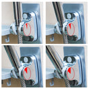 idrop Bathroom Wall Mounted Shower Head Holder Bracket & Toiletry Mini Shelf