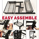 idrop Stainless Steel Kitchen Draining Dishrack & Utensil Multi Storage Unit