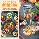 idrop [ 36CM ] 1800W Maifan Stone Nonstick Electric Barbecue Grill Cooking Plate / Piring Tidak Lekat BBQ Gril Elektrik / 36CM新款多功能电烤盘 1800W