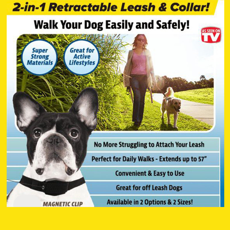 idrop PET LEASH - Magnetic Retractable Animal Cat Dog Collar Leash
