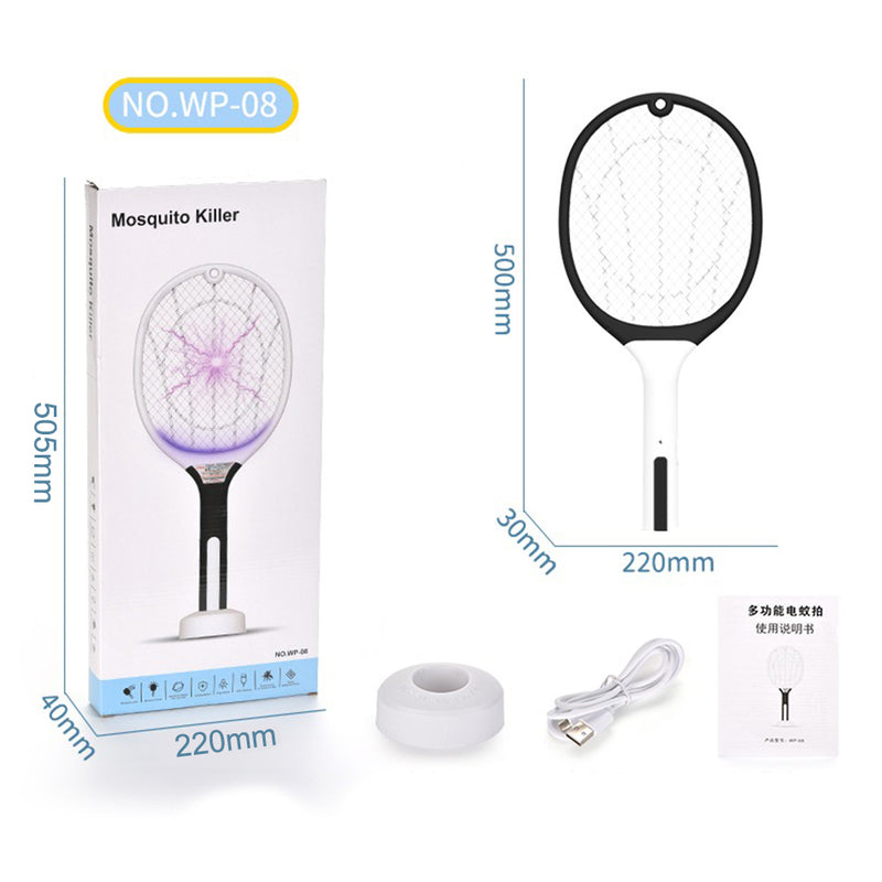 idrop WP08 Electric Shock Mosquito Killer Swatter  / Raket Pemukul Nyamuk / 两用强力灭蚊灯拍