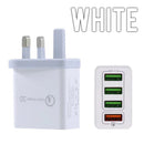 idrop 4 IN 1 Quick Charge 3.0 USB Charging 4-Port Plug ( 1pc ) / Palam Pengecasan Pantas / 快充充电插头 [ 1pc ]
