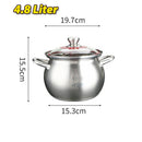 idrop [ 4.8L / 6.8L] Kitchen Cooking Soup Porridge Cauldron Stock Pot SUS304 Stainless / Steel Periuk Kuali Keluli tahan Karat /  304不锈钢膳煲师S系列高 汤锅