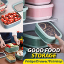 idrop [ 820ml + 1400ml ] SUS304 Stainless Steel Rectangular Fresh Keeping Food Contain / Bekas Penyimpanan Makanan / SUS304不锈钢长方形保鲜食品容器