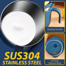 idrop [ 1000ml ] SUS304 Stainless Steel Instant Noodle & Food Eating Bowl with Lid Cover