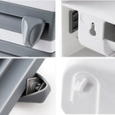 idrop Multifunction Wall Mounted Tissue Holder and Cling Film Aluminium Foil & Clear Plastic Wrap Cutter