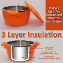 idrop [ 4 IN 1 ] Heat Insulated Seal Tight Fresh Pot Food Container / Bekas Makanan Insulasi haba / 隔热密封密封食品容器 [ 16CM / 20CM / 24CM / 28CM ]