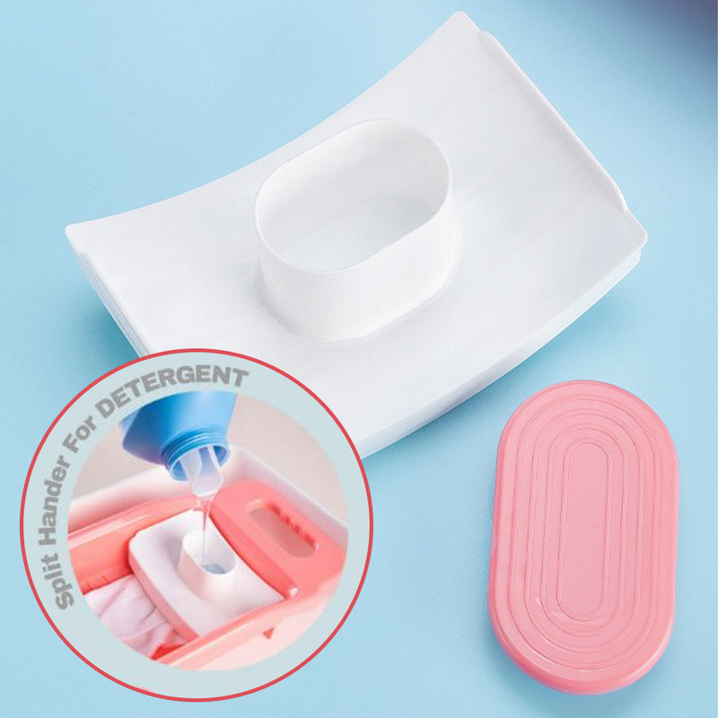 idrop Plastic Laundry fabric Wash Board / Papan Plastik Basuh Baju / 塑料懒人搓衣板