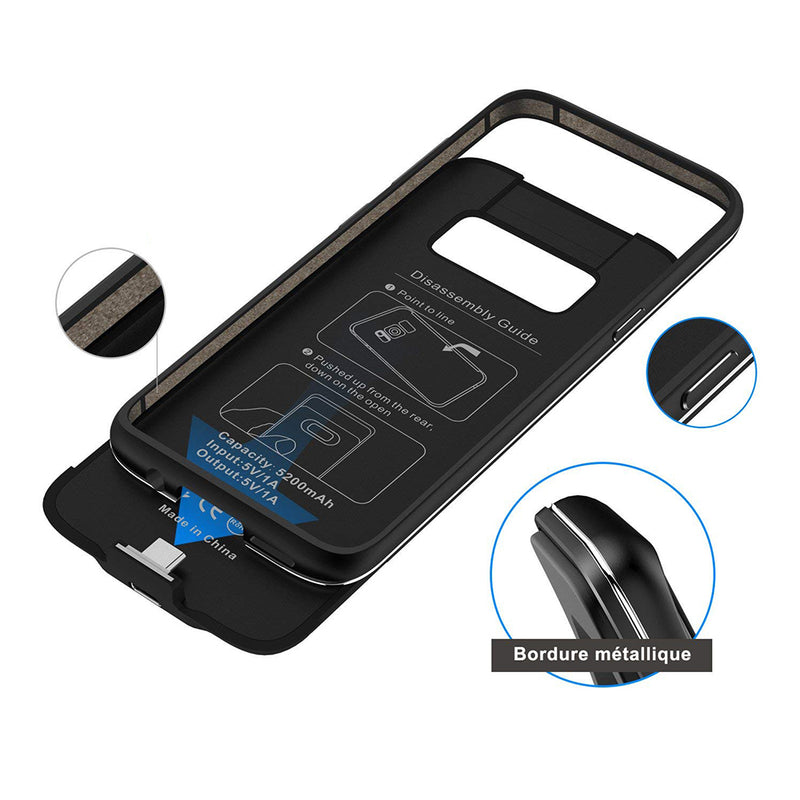 idrop POWER BATTERY 5200 / 4200 mAh Smartphone Case Cover Casing Compatible for S8 & S8 Plus