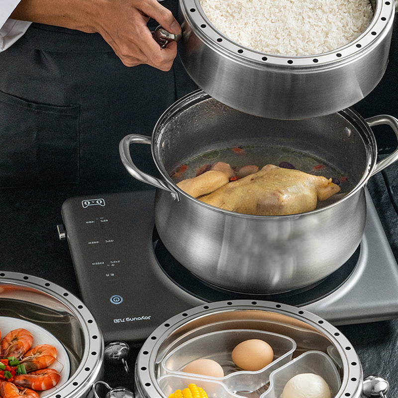 idrop [ 30CM ] 3 LAYER Multilayer Stainless Steel Kitchen Steamer Cooker / Periuk Memasak & Stim Bertingkat / 多层不锈钢厨房蒸锅炊具