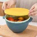 idrop 19CM Double Layer Fruit Vegetable Wash Basket Food Bowl