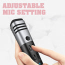 idrop DLK38001 Mobile Portable karaoke Singing Microphone + Mic Holder Stand