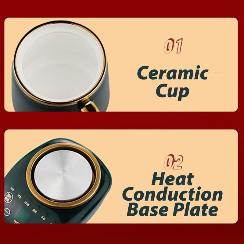 idrop [ 500ml ] Multifunctional Retro Ceramic Health Pot Warmer Cooker / Cawan Masak Minum Seramik / 触摸0.5L养生杯 (360W)