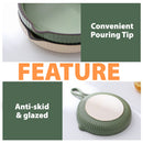 idrop [ 21CM ] Ceramic Cooking Skillet Pan with Single Handle / Kuali Leper Seramik / 陶瓷锅 陶瓷北欧明火单柄锅21CM