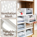 idrop Wardrobe Plastic Stackable Storage Box / Rak Kotak Penyimpanan / 衣柜塑料收纳筐