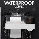 idrop 2 in 1 Wall Mount Waterproof Tissue Trash Bag Box Toilet