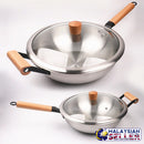 idrop 34CM - GD TRENDY Kitchen Cooking Wok Frying Pan