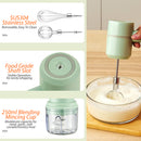 idrop [ 3 IN 1 ] Kitchen Meat Blender & Multifunction Whisk USB Charging / Mesin Kisar & Pembancuh Adunan / 三合一手持搅肉搅蛋器(多功能打蛋器)