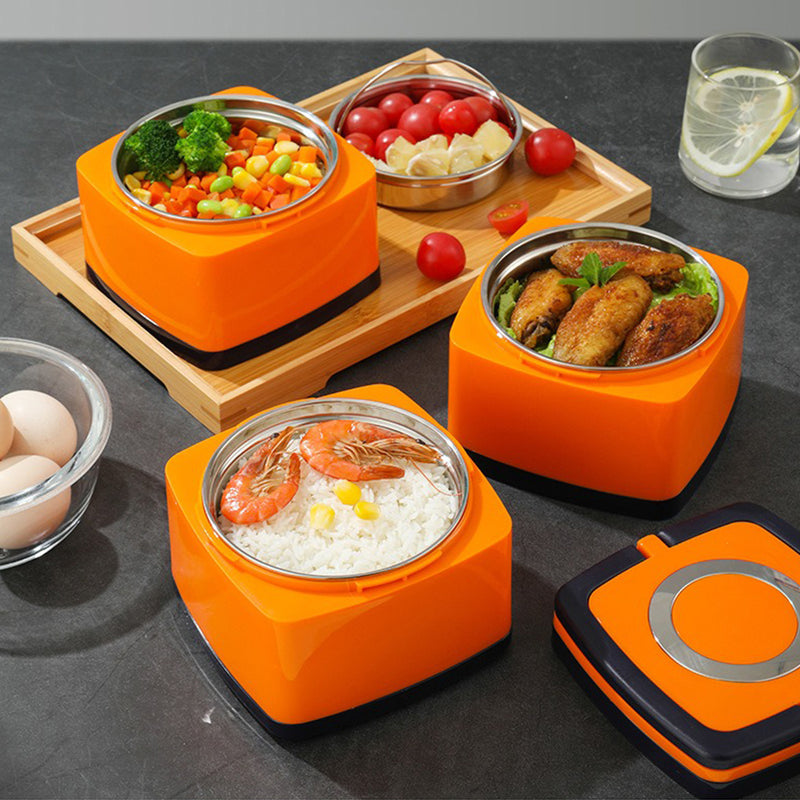 idrop [ 3 LAYER ] 14CM Stainless Steel Japanese Style Food Lunch Box / Bekas Makanan 3 Lapis / (三层)14CM日式保真空提篮(饭格)(方形 )(304)