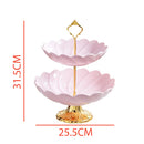 idrop [ 2 LAYER ] Imitation Porcelain Melamine Fruit & Snack Display Plate / Pinggan Paparan Porselin Tiruan Dua Lapis / 双层仿瓷密胺水果盘