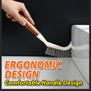 idrop Long Handle Bathroom Toilet Cleaning Bristle Brush / Berus Pencuci Tandas & Bilik Mandi / 橡胶木长柄硬毛刷子
