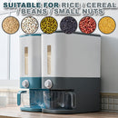 idrop [ 10KG Storage ] Kitchen Household Rice Cereal Storage Sealed Container Dispenser