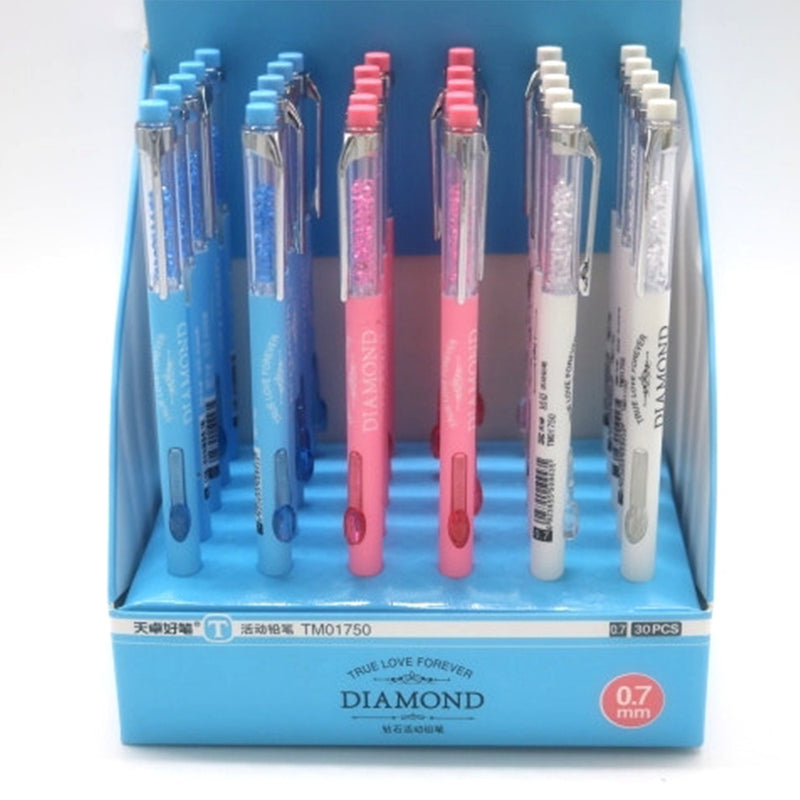 idrop DIAMOND - [ 0.7mm ] Stationary Mechanical Pencil [ 30 PCS ]