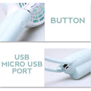 idrop 2 IN 1 Portable Mini USB Selfie Stick Fan