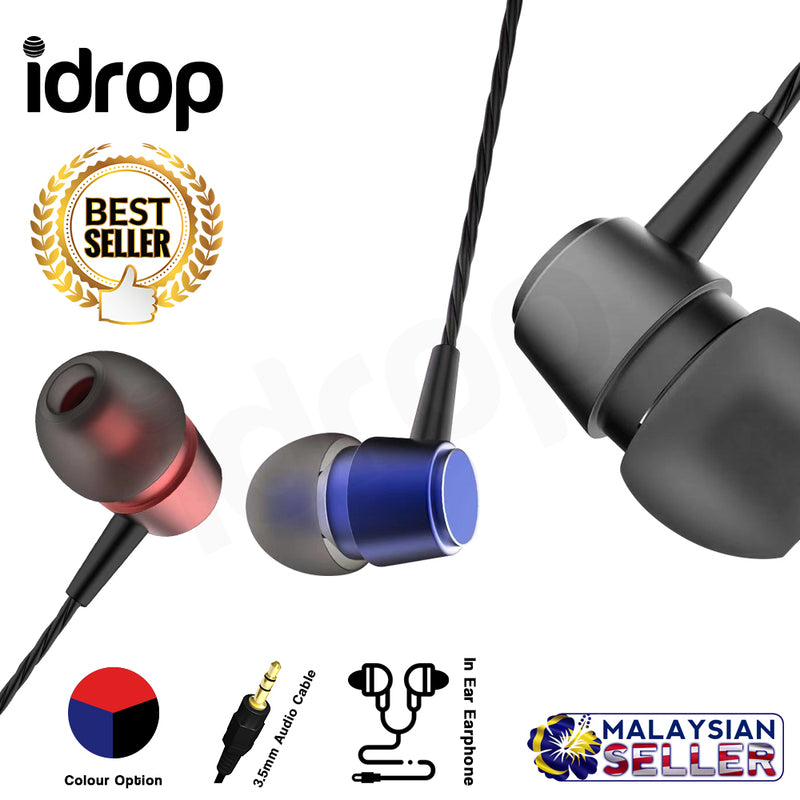 idrop X6 In-Ear Hi-Res Gaming Wired Earphone with Mic & Earbuds