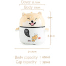 idrop [ 600ml ] Animal Design Ceramic Stew Eating Drinking Mug Cup Bowl Pot