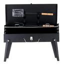 idrop HZA 14 Compact & Portable Outdoor BBQ Grill Mesh Barbecue Suitcase [ FREE Fork & Spatula ]